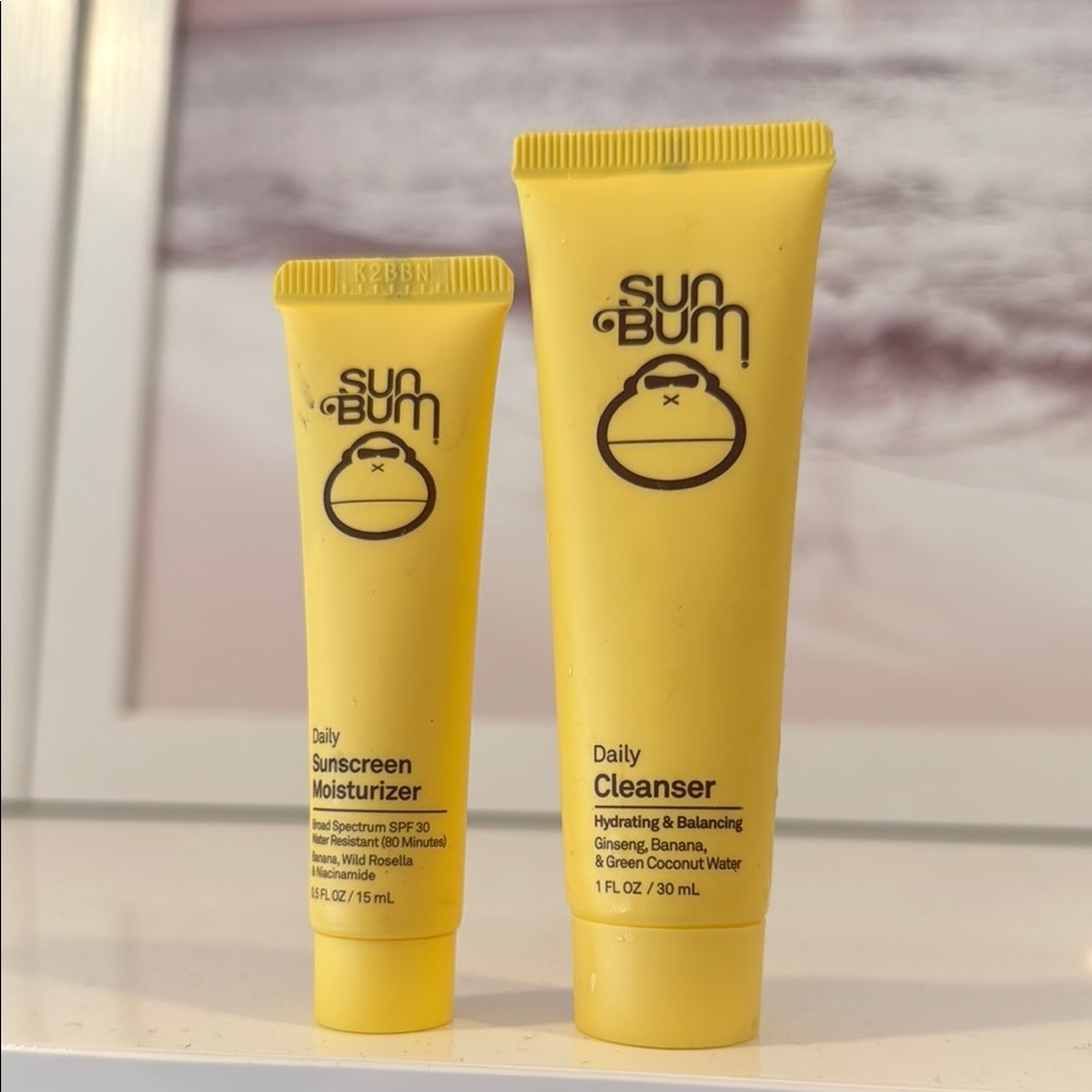 SunBum Daily Sunscreen Moisturizer and Cleanser Set